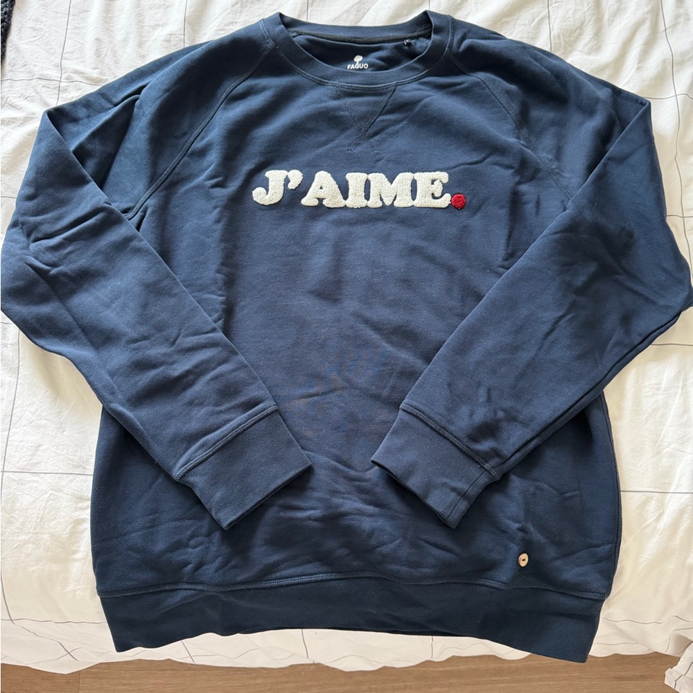 Navy Blue Crewneck Sweater